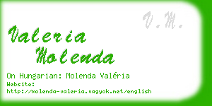 valeria molenda business card
