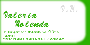 valeria molenda business card